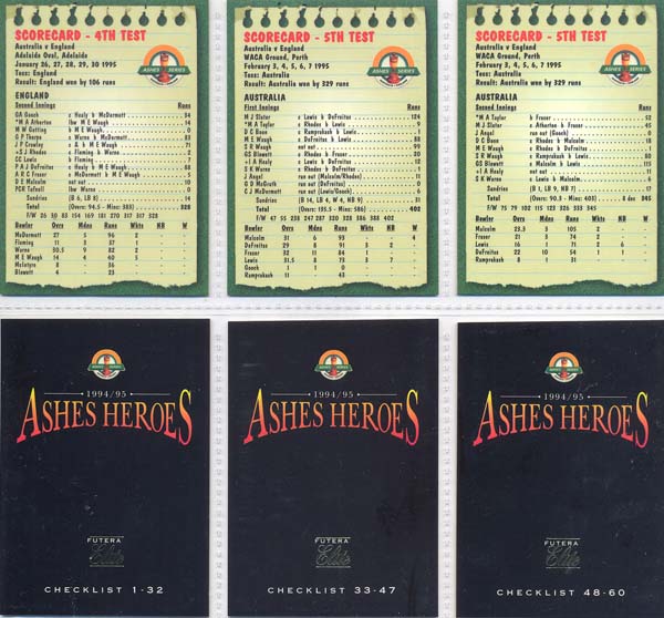 Futera 1994-95 Elite Ashes Heroes Box Set (60) + Special