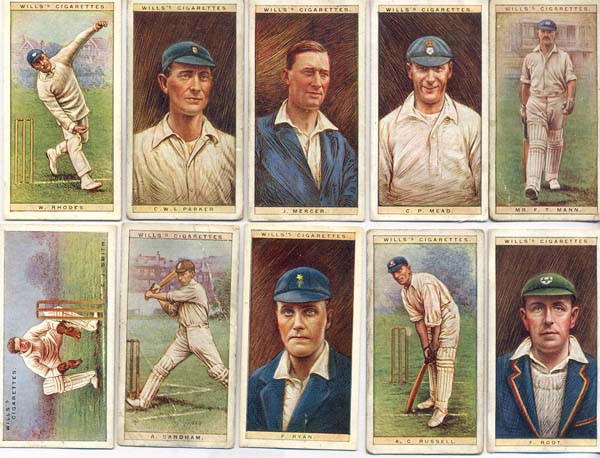 W.D. & H.O. Wills 1928 Cricketers Series 1 (50)